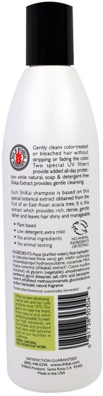 洗澡，美容，頭髮，頭皮，洗髮水 - Shikai, Natural Color Care Shampoo, 12 fl oz (355 ml)
