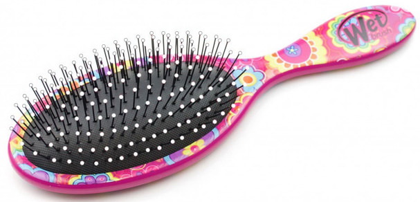 洗澡，美容，頭髮，頭皮 - Wet Brush, Happy Hair Detangler Brush, Daisy, 1 Brush