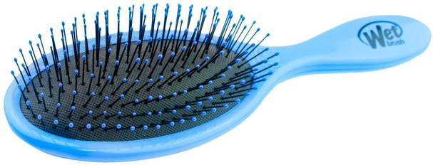 洗澡，美容，頭髮，頭皮 - Wet Brush, Original Detangler Brush, Blue, 1 Brush