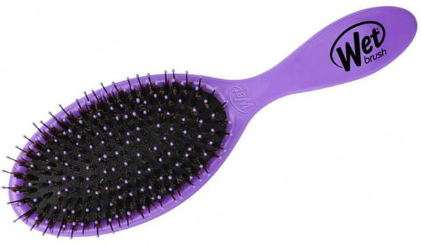 洗澡，美容，頭髮，頭皮 - Wet Brush, Original Detangler Brush, Purple, 1 Brush