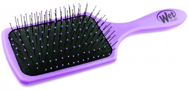 洗澡，美容，頭髮，頭皮 - Wet Brush, Paddle Detangler Brush, Purple, 1 Brush