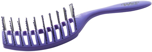 洗澡，美容，頭髮，頭皮 - Wet Brush, Speed Dry Brush, Purple, 1 Brush