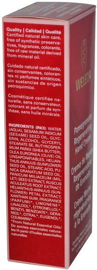 洗澡，美容，護手霜 - Weleda, Regenerating Hand Cream, Pomegranate, 1.7 fl oz (50 ml)