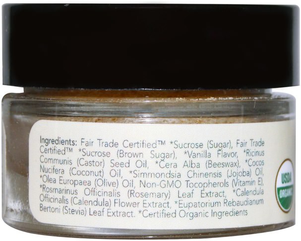 洗澡，美容，唇部護理 - Eco Lips Organic Lipscrub, Brown Sugar.5 oz (14.2 g)