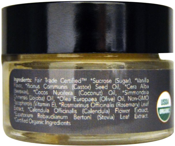 洗澡，美容，唇部護理 - Eco Lips Organic Lipscrub, Vanilla Bean.5 oz (14.2 g)