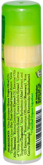 洗澡，美容，唇部護理，唇膏 - Badger Company, Cocoa Butter Lip Balm, Lime Rocket.25 oz (7 g)