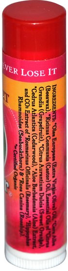 洗澡，美容，唇部護理，唇膏 - Badger Company, Organic Lip Balm, Pink Grapefruit.15 oz (4.2 g)