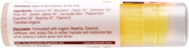 洗澡，美容，唇部護理，唇膏 - Life Flo Health, Rosehip Seed Lip Balm, Mint Rose Flavor, 0.25 oz (7 g)