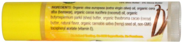 洗澡，美容，唇部護理，唇膏 - Mill Creek, Organic Lip Balm, Vanilla Honey, 0.15 oz (4.2 g)