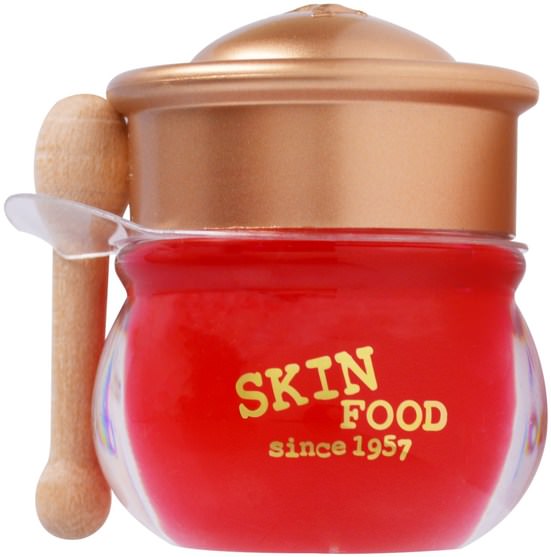 洗澡，美容，唇部護理，唇膏 - Skinfood, Honey Pot Lip Balm, Berry, 2.40 oz