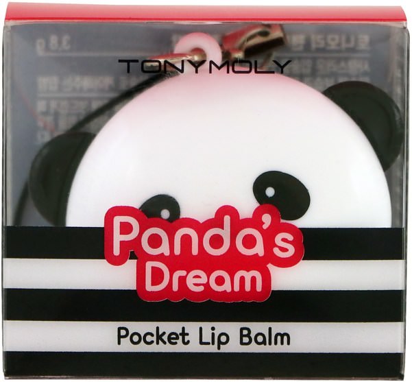 洗澡，美容，唇部護理，唇膏 - Tony Moly, Pandas Dream, Pocket Lip Balm, 3.8 g