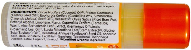 洗澡，美容，唇部護理，潤唇膏，維生素c - Avalon Organics, Intense Defense, With Vitamin C, Lip Balm, 0.25 oz (7 g)
