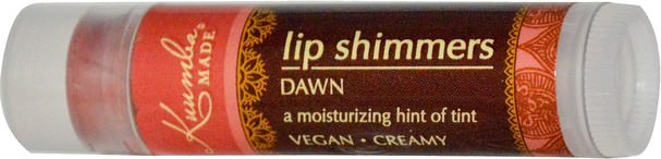 洗澡，美容，口紅，光澤，襯墊 - Kuumba Made, Lip Shimmers, Dawn, 0.15 oz (4.25 g)