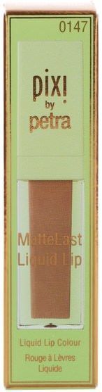 洗澡，美容，口紅，光澤，襯墊，唇部護理 - Pixi Beauty, MatteLast Liquid Lip, Matte Beige.24 oz (6.9 g)