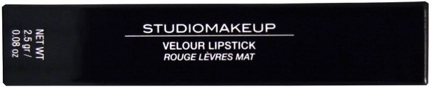洗澡，美容，口紅，光澤，襯墊 - Studio Makeup, Velour Lipstick, Famous Pink, 0.08 oz (2.5 g)