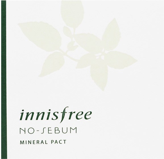 沐浴，美容，化妝，粉餅 - Innisfree, No Sebum Mineral Pact, 3 oz (8.5 g)