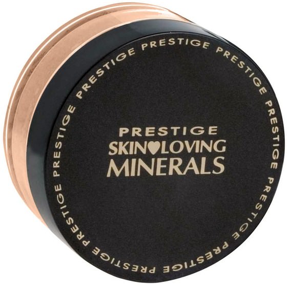 沐浴，美容，化妝，粉餅 - Prestige Cosmetics, Gentle Finish Mineral Powder Foundation, Fair.23 oz (6.5 g)
