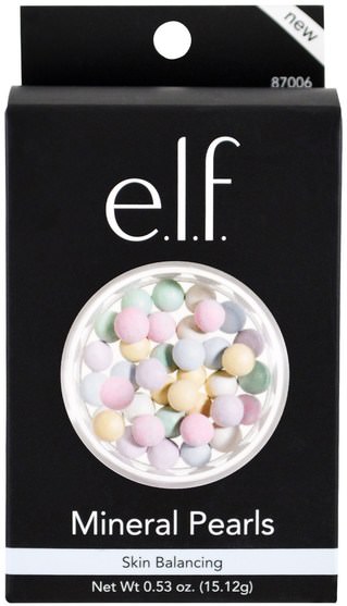 洗澡，美容，化妝 - E.L.F. Cosmetics, Mineral Pearls, Skin Balancing, 0.53 oz (15.12 g)