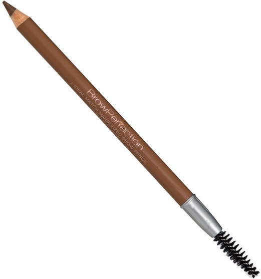 洗澡，美容，化妝，眉筆 - Prestige Cosmetics, Ideal Match Marbleized Brow Pencil, Medium/Deep, 0.042 oz (1.2 g)