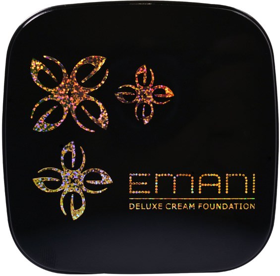沐浴，美容，化妝，液體化妝，粉餅 - Emani, Deluxe Creme Foundation, Medium.42 oz (12 g)