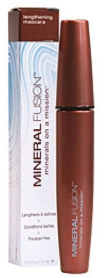洗澡，美容，化妝，睫毛膏 - Mineral Fusion, Lengthening Mascara, Rock/Brown, 0.57 fl oz (17 ml)