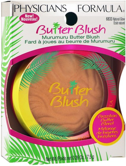 洗澡，美容，化妝 - Physicians Formula, Butter Blush, Natural Glow, 0.26 oz (7.5 g)