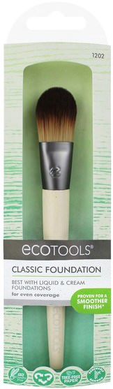 洗澡，美容，化妝工具，化妝刷 - EcoTools, Bamboo Foundation Brush