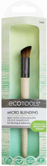洗澡，美容，化妝工具，化妝刷 - EcoTools, Micro Blending Brush, 1 Brush