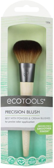 洗澡，美容，化妝工具，化妝刷 - EcoTools, Precision Blush, 1 Brush