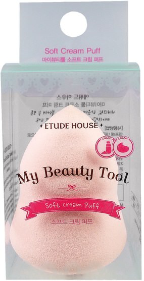 洗澡，美容，化妝工具，化妝刷 - Etude House, My Beauty Tool, Soft Cream Puff, 1 Puff