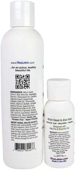 洗澡，美容，歐米茄浴，潤膚露 - Rixx, Herbal Healing Lotion, Combo Pack, 8 oz (227 g) & 2 oz (57 g)