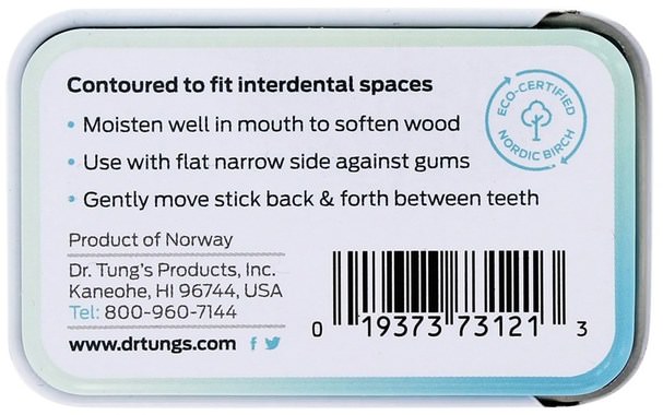 沐浴，美容，口腔牙齒護理，口腔衛生用品 - Dr. Tungs, Perio Sticks, Plaque Removers, Thin, 80 Sticks