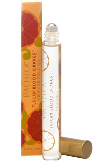 沐浴，美容，香水，香水噴霧 - Pacifica, Perfume Roll-On, Tuscan Blood Orange.33 fl oz (10 ml)