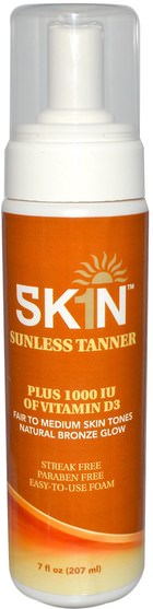沐浴，美容，自曬黑乳液，維生素c - Life Flo Health, Skin Sunless Tanner, 7 fl oz (207 ml)