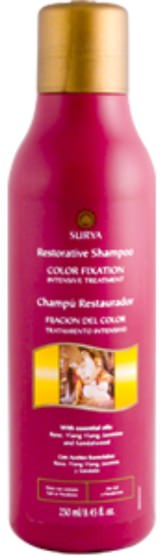 洗澡，美容，洗髮水，頭髮，頭皮，護髮素 - Surya Henna, Restorative Shampoo, Color Fixation, 8.45 fl oz (250 ml)