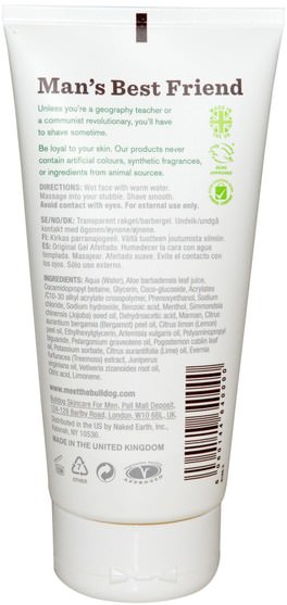 洗澡，美容，剃須膏 - Bulldog Skincare For Men, Shave Gel, Original, 5.9 fl oz (175 ml)