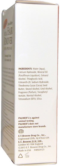 洗澡，美容，剃須，蠟條脫毛 - Palmers, Cocoa Butter Formula, Facial Hair Remover, 1.7 oz (48 g)