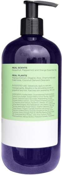 洗澡，美容，沐浴露 - EO Products, Revitalizing Shower Gel, Grapefruit & Mint, 16 fl oz (473 ml)