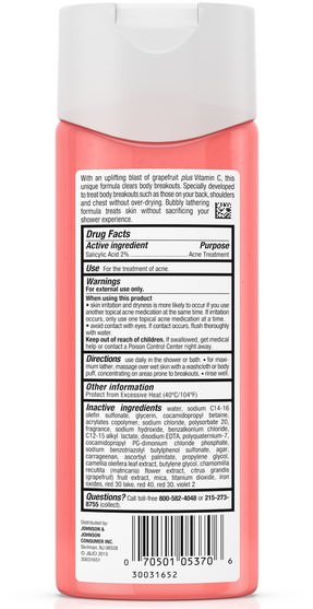 洗澡，美容，沐浴露 - Neutrogena, Body Clear, Body Wash, Pink Grapefruit, 8.5 fl oz (250 ml)