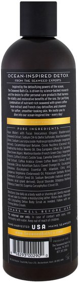 洗澡，美容，沐浴露 - Seaweed Bath Co., Purifying Detox Body Wash, Refresh, Orange, Eucalyptus & Cedar, 12 fl oz (354 ml)