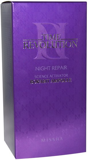 洗澡，美容，皮膚，晚霜 - Missha, Time Revolution Night Repair, 50 ml