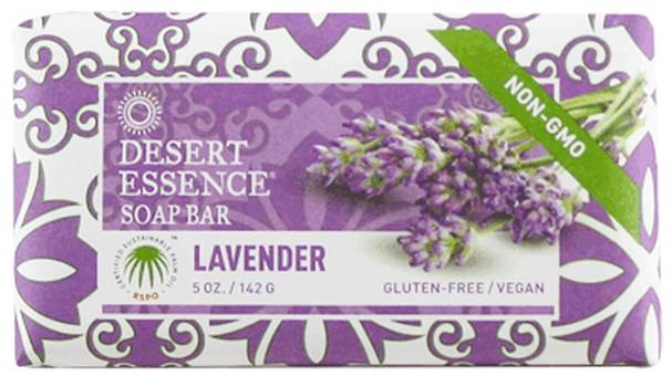 洗澡，美容，肥皂 - Desert Essence, Soap Bar, Lavender, 5 oz (142 g)