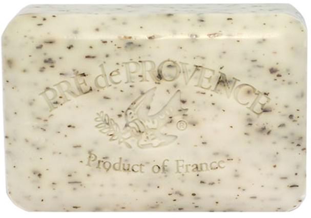 洗澡，美容，肥皂 - European Soaps, Pre de Provence, Bar Soap, Mint Leaf, 8.8 oz (250 g)