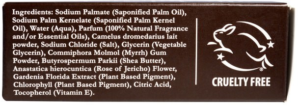 洗澡，美容，肥皂，面部護理，洗面奶 - One with Nature, Triple Milled Face & Body Bar, Camel Milk Rose of Jericho & Myrrh, 4 oz (113 g)
