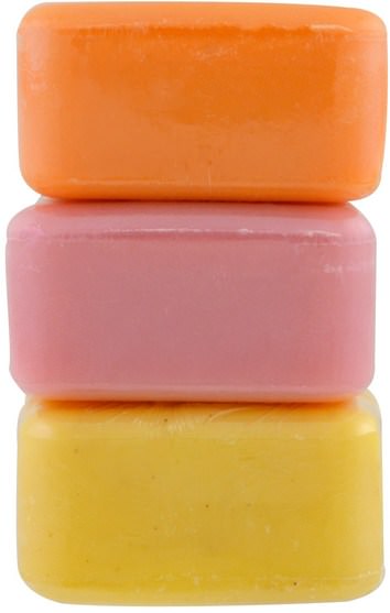 洗澡，美容，肥皂 - One with Nature, Dead Sea Mineral Soap Bars, Orange Blossom, Wildberry and Lemon Verbena, 3 Bars, 4 oz Each