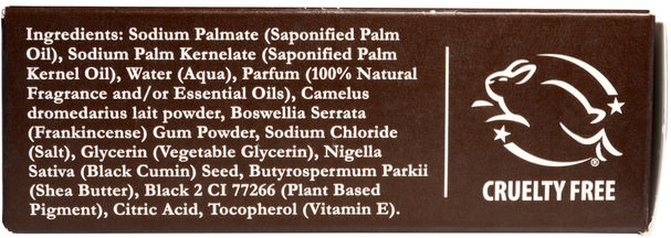 洗澡，美容，肥皂 - One with Nature, Triple Milled Face & Body Bar, Camel Milk Black Seed & Frankincense, 4 oz (113 g)