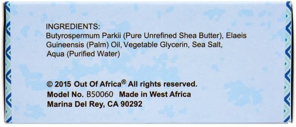 洗澡，美容，肥皂 - Out of Africa, Pure Shea Butter Bar Soap, Unscented, 3 Pack, 4 oz (120 g) Each