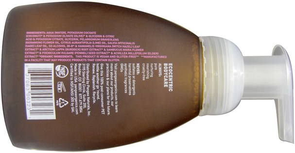 洗澡，美容，肥皂 - Pangea Organics, Hand Soap, Italian White Sage with Geranium & Yarrow, 8.4 fl oz (248 ml)