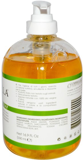 洗澡，美容，肥皂，沐浴露 - Olivella, Face and Body Soap, 16.9 fl oz (500 ml)