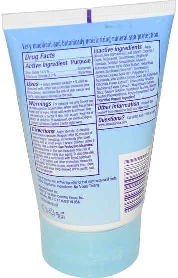 洗澡，美容，防曬霜，spf 30-45，兒童和嬰兒防曬霜 - Alba Botanica, Very Emollient, Sunscreen, Kids, SPF 30, 4 oz (113 g)
